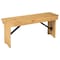 Flash Furniture HERCULES 40'' x 12'' Light Natural Solid Pine Folding Farm Bench XA-B-40X12-LN-GG - alternate 6